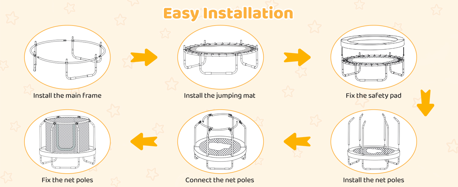 Mini Trampoline with Enclosure and Heavy-duty Metal Frame